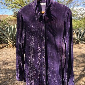 Cut Loose Lilac Velvet Shirt